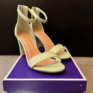 Sage Green Summer Heels